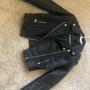 A beautiful faux leather jacket